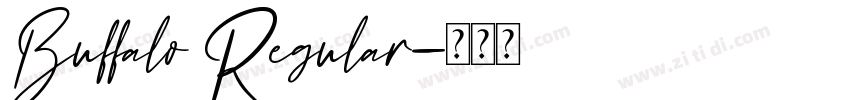 Buffalo Regular字体转换